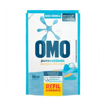 Sabão Líquido Omo Puro Cuidado Refil 900Ml