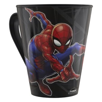 Caneca Plasútil Homem Aranha 360Ml