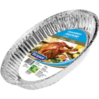 Assadeira Alumínio Oval Bompack 4L