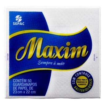 Guardanapo De Papel Maxim Pacote 50 Un 23X22Cm