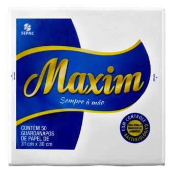 Guardanapo De Papel Maxim 31X30Cm 50Un