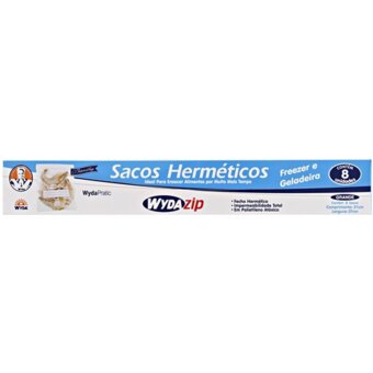 Saco Com Fechamento Hermético Grande Wyda Pratic Rolo 8 Un