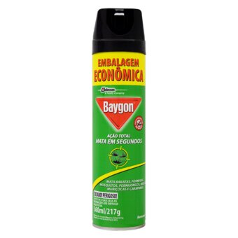 Inseticida Ação Total Baygon Aerosol Leve 480Ml Pague 300Ml