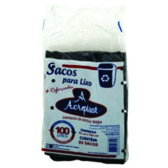 Saco Lixo Acreplast Reforçados 100L