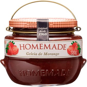 Geléia Homemade Morango Vidro 320G