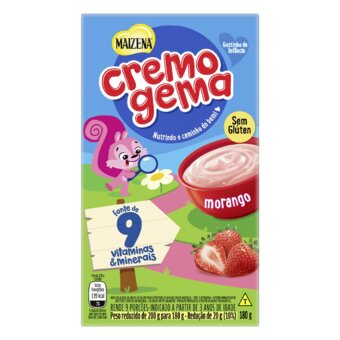 Mistura Maizena Cremogema Morango 180G