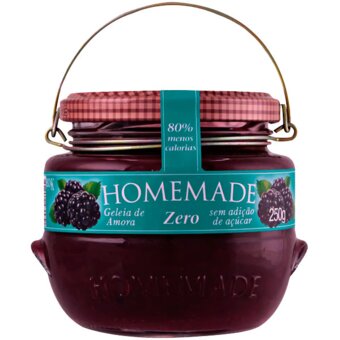 Geléia Homemade Amora Zero Vidro 250G