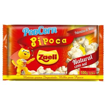 Pipoca Para Microondas Zaeli Natural 100G