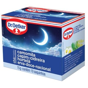 Chá Misto Dr Oetker Camomila, Capim Cidreira, Hortelã E Erva Doce Nacional 15G