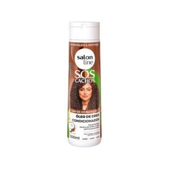 Condicionador Salon Line S.O.S Cachos Coco Cabelos Nutridos Embalagem 300Ml