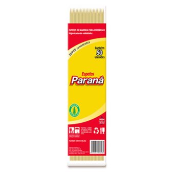 Espeto De Madeira Paraná 50Un
