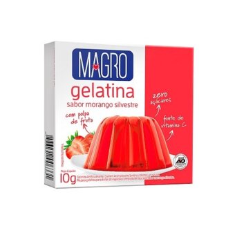 Gelatina Magro Sabor Morango Silvestre 10G