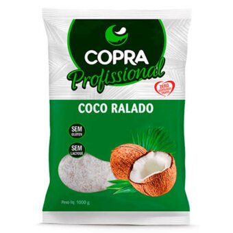 Coco Ralado Copra Médio Embalagem 1Kg