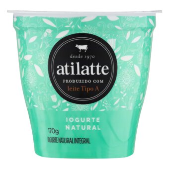 Iogurte Ati Latte Natural Integral Embalagem 170G