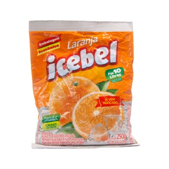 Refresco Em Pó Icebel Laranja 250G