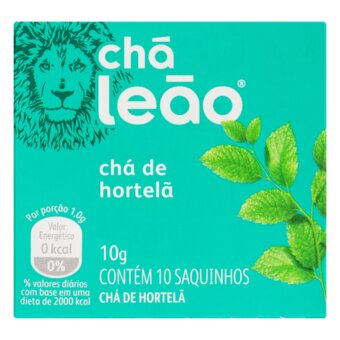 Chá Leão Hortelã Sachê 10Un