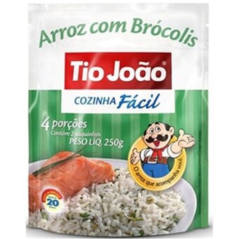 Arroz Com Brócolis Tio João Cozinha Fácil Embalagem 250G