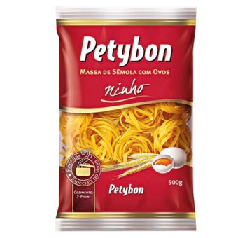Macarrão Ninho 3 Petybon Com Ovos Pacote 500G