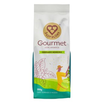 Café 3 Corações Gourmet Cerrado Mineiro 250G