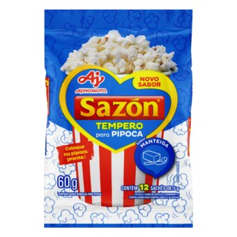 Tempero Para Pipoca Sazón Manteiga 60G