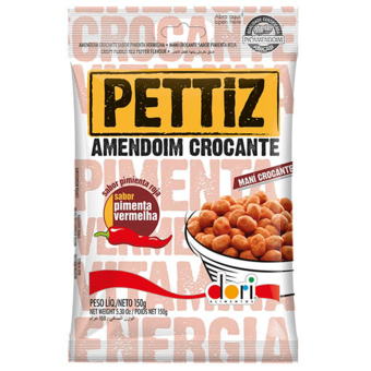 Amendoim Crocante Pettiz Pimenta Vermelha 150g