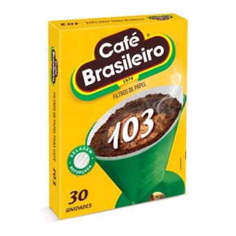 Filtro De Papel Café Brasileiro 103 Embalagem 30Un