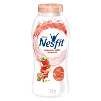 Iogurte Nesfit Morango Baunilha Aveia 170G