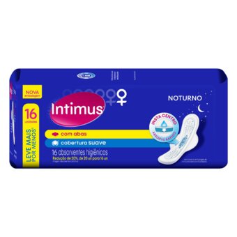 Absorvente Externo Intimus Noturno Suave Com Abas 16Un