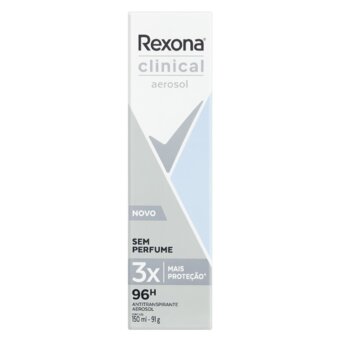 Antitranspirante Rexona Clinical Sem Perfume Aerosol 150Ml