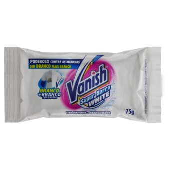 Tira Manchas Vanish Super Barra Roupas Brancas 75G