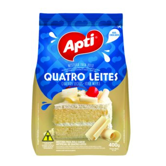 Mistura Para Bolo Apti Quatro Leites Embalagem 400G