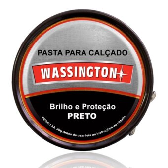 Cera Para Calçados Wassington Preto Lata 36G