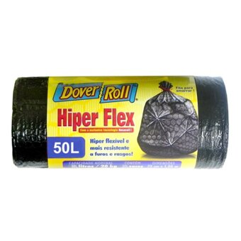 Saco De Lixo Dover-Roll 50L Hiper Flex Rolo 20 Un