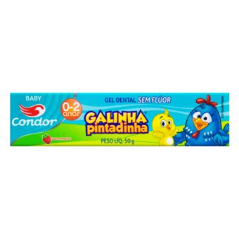 Gel Dental Condor Tigor Tigre Baby Morango 50G
