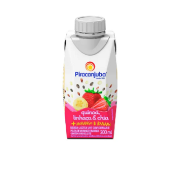 Bebida Láctea Piracanjuba Quinoa Linhaça Chia Morango Banana 200Ml