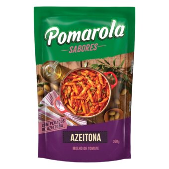 Molho De Tomate Pomarola Caseiro Alho/Azeite E Azeitona Sachê 300G
