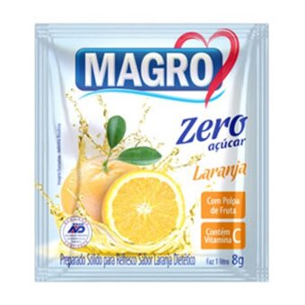 Refresco Em Pó Magro Zero Laranja Sachê 8G
