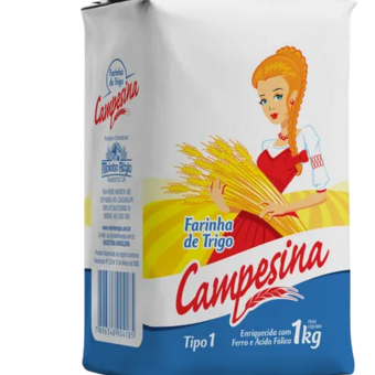 Farinha Trigo Campesina Papel 1Kg