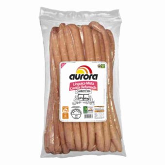 Linguiça Mista Aurora Fininha Defumada Kg