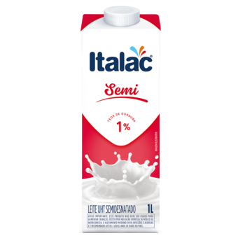 Leite Longa Vida Italac Semi Desnatado 1L