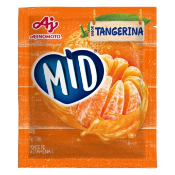 Refresco Em Pó Tangerina Mid Pacote 20G