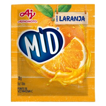 Refresco Em Pó Mid Laranja 20G
