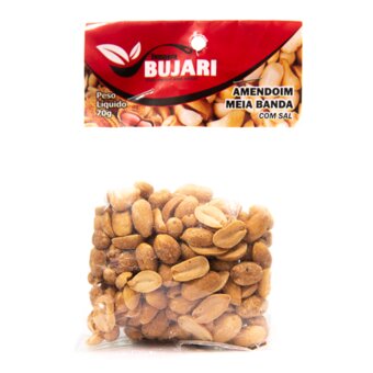Amendoim Salgado Meia Banda Bujari 70G