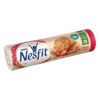 Biscoito Nesfit Integral Morango E Cereais 160G