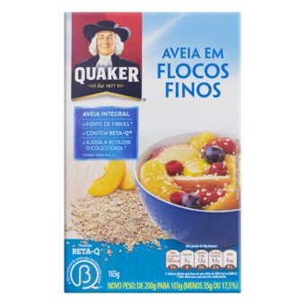 Aveia Quaker Flocos Finos 165G