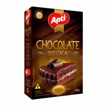 Chocolate Em Pó Apti 50% Cacau Premium Caixa 200G