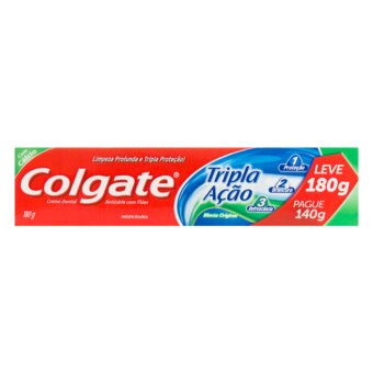 Creme Dental Colgate Tripla Ação Menta Original Oferta 180G