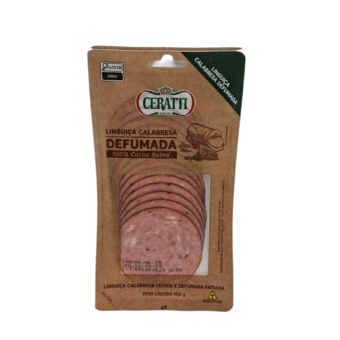 Linguiça Ceratti Calabresa Defumada Fatiada Pacote 100G
