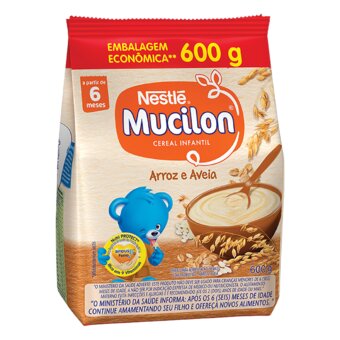 Cereal Infantil Mucilon Arroz E Aveia 600G