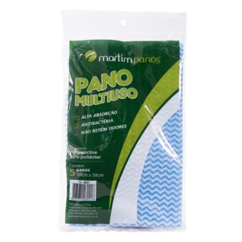 Pano Multiuso Martins Azul 30X50Cm 5Un